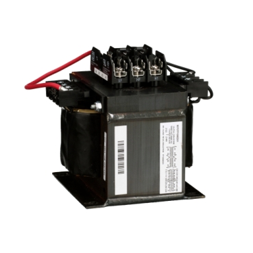 Schneider Electric Control Transformer; 1000 VA; 220V x 440V; 230V x 460V; 240V x 480V Primary; 110V/220V; 115V/230V; 120V/240V Secondary; Single-Phase; Primary &plus; Secondary Fusing